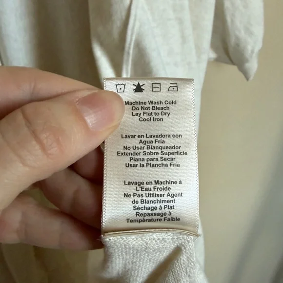 UGG Women's Soft Cream Lightweight Cardigan Poncho M/L Cozy Soft - Picture 9 of 9